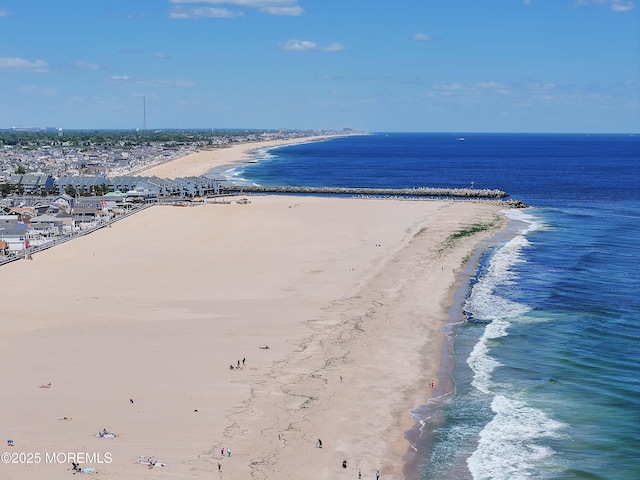aerial view of expansive beach