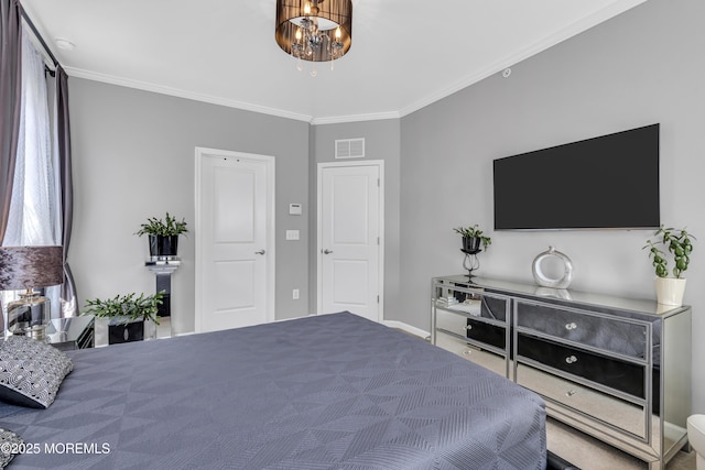 7 Samantha Dr, Tinton Falls, NJ 07712 - bedroom with a chandelier and crown molding