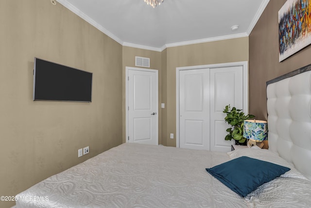 7 Samantha Dr, Tinton Falls, NJ 07712 - bedroom featuring a closet and ornamental molding