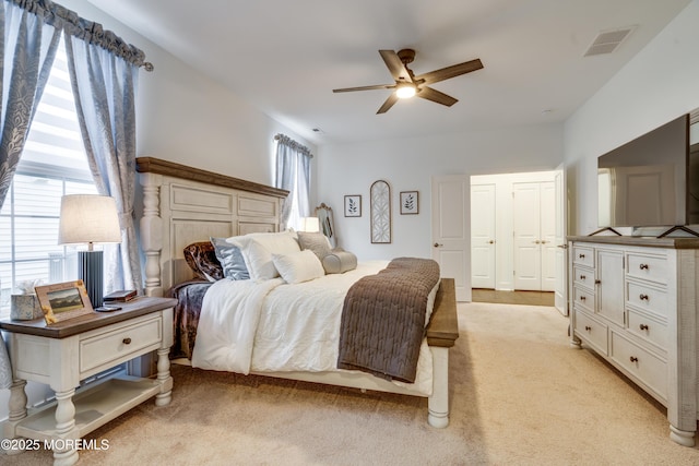 22 Keeneland Rd, New Egypt, NJ 08533 - bedroom with light carpet and ceiling fan