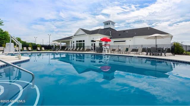 22 Keeneland Rd, New Egypt, NJ 08533 - community pool with fence and a patio