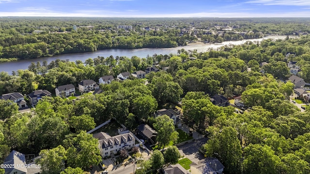 821 Woodland Dr, Lakewood, NJ 08701 - aerial perspective of suburban area with a large body of water and a heavily wooded area