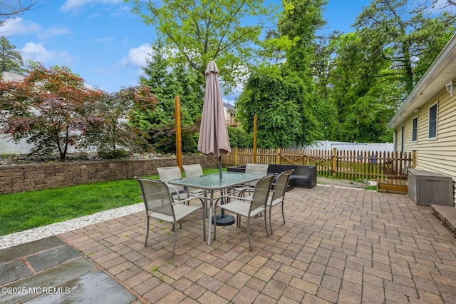 view of patio / terrace with outdoor dining space