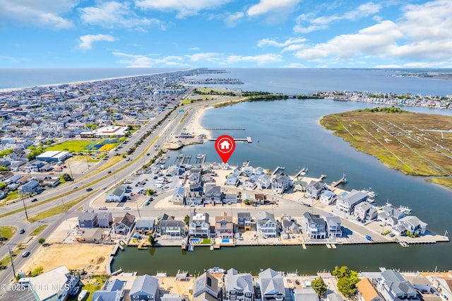433 Bayside Ter Unit 1, Seaside Heights, NJ 08751 - aerial view of residential area with a large body of water