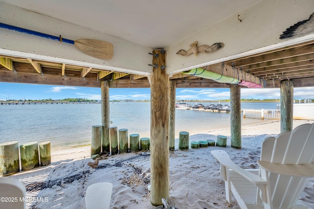 433 Bayside Ter Unit 1, Seaside Heights, NJ 08751 - view of patio featuring a water view
