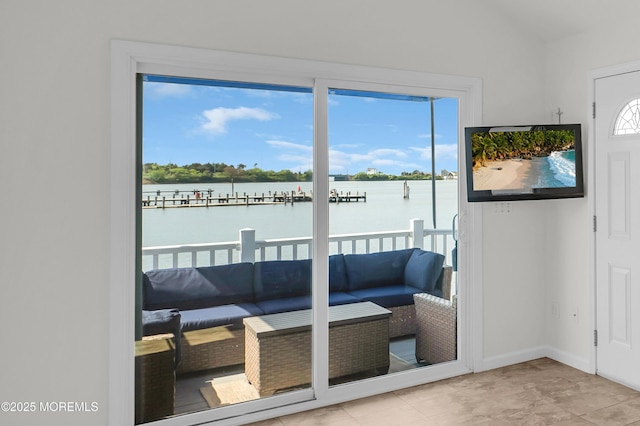 433 Bayside Ter Unit 1, Seaside Heights, NJ 08751 - entryway featuring baseboards