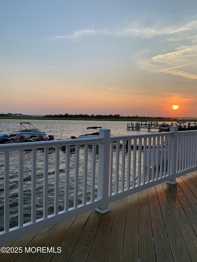 433 Bayside Ter Unit 1, Seaside Heights, NJ 08751 - dock area with a deck with water view