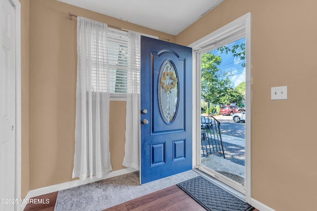 26 Morningside Ave, Keansburg, NJ 07734 - entryway with baseboards and wood finished floors