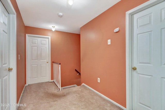 5 Isabella Dr, Lakewood, NJ 08701 - hall with an upstairs landing, carpet floors, and baseboards