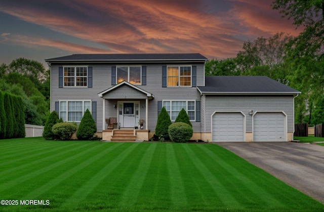 5 Isabella Dr, Lakewood, NJ 08701 - view of front of property with asphalt driveway and an attached garage