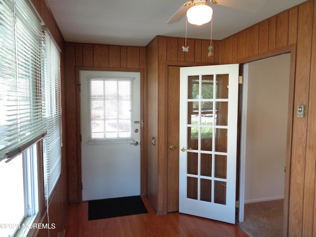 10A Molly Pitcher Blvd, Whiting, NJ 08759 - doorway to outside featuring wood finished floors and a ceiling fan