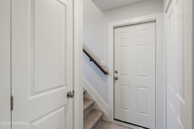 view of stairway