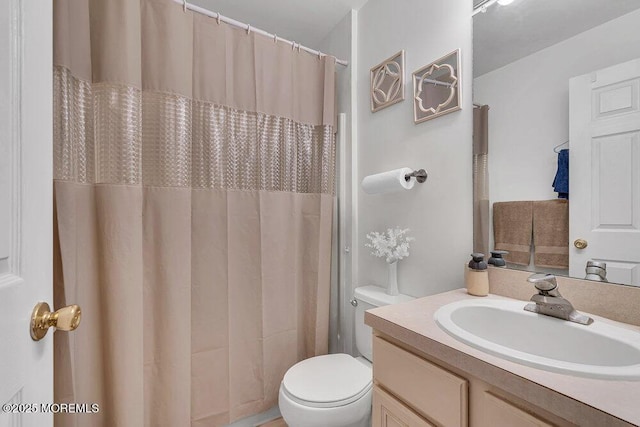 303 Diamond Rd, Jackson, NJ 08527 - bathroom featuring toilet, vanity, and curtained shower