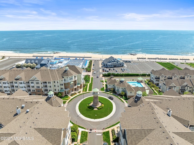 aerial view of expansive beach