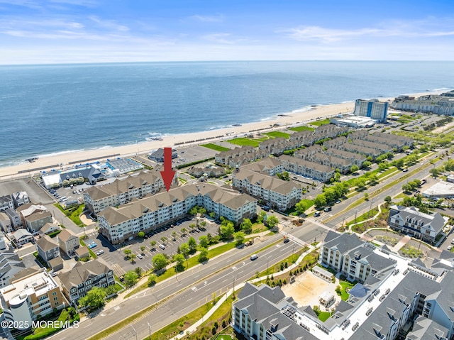 drone / aerial view of expansive beach