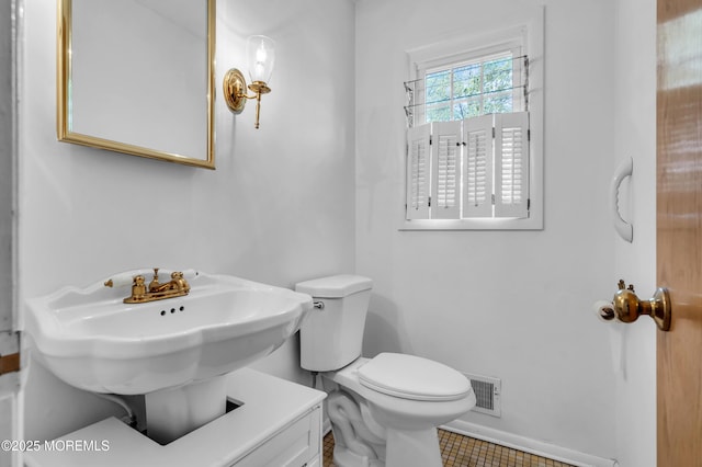 132 Tunes Brook Dr, Brick, NJ 08723 - half bath featuring toilet, tile patterned floors, and baseboards