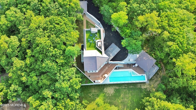 401 Overlook Dr, Neptune Township, NJ 07753 - aerial view of a pool