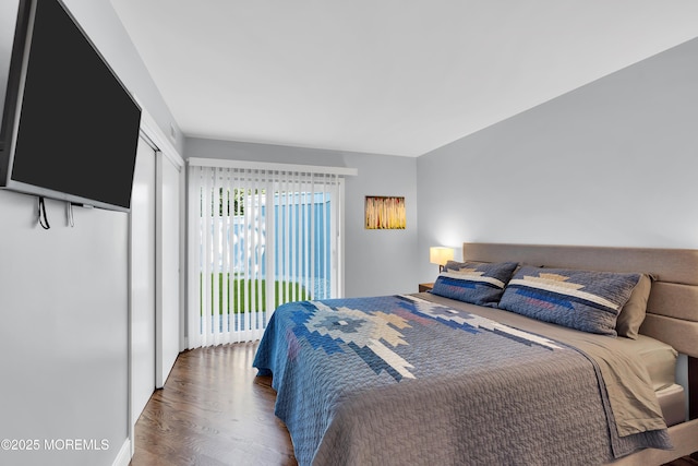 401 Overlook Dr, Neptune Township, NJ 07753 - bedroom featuring wood finished floors and a closet