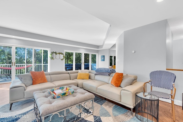 401 Overlook Dr, Neptune Township, NJ 07753 - living area featuring wood finished floors and baseboards