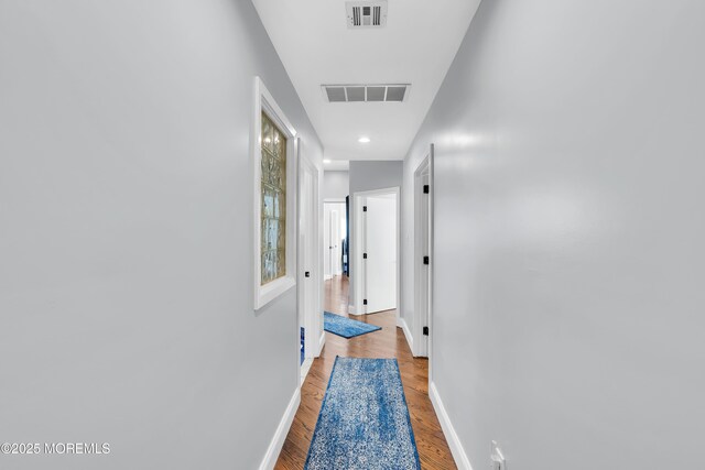 401 Overlook Dr, Neptune Township, NJ 07753 - corridor featuring baseboards, light wood-style floors, and recessed lighting