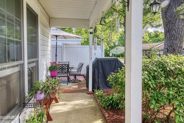 467A Chelsea Ct, Manchester, NJ 08759 - view of patio / terrace featuring a porch and a grill