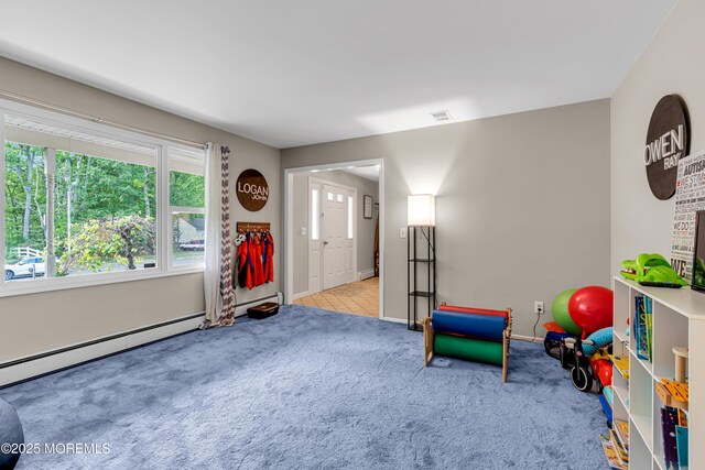 6 Blanche Dr, New Egypt, NJ 08533 - game room with carpet flooring and baseboards