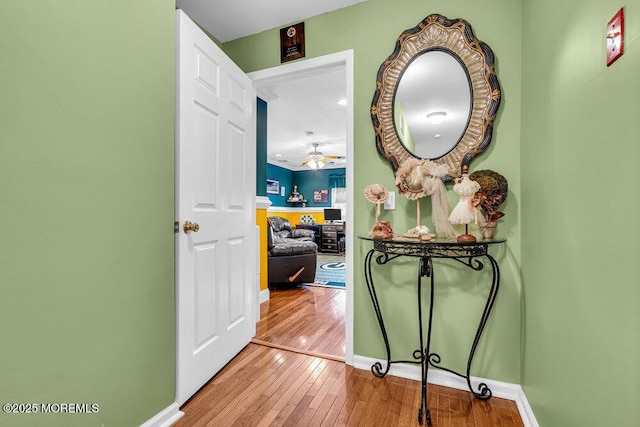 251 Genes Dr, Toms River, NJ 08753 - hall featuring hardwood / wood-style floors and baseboards