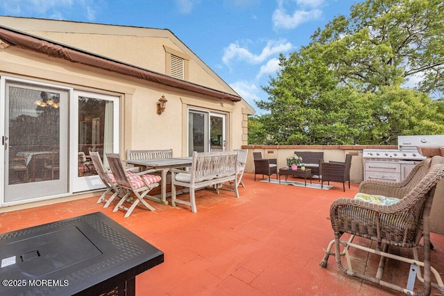 251 Genes Dr, Toms River, NJ 08753 - view of patio featuring an outdoor living space, exterior kitchen, and outdoor dining area