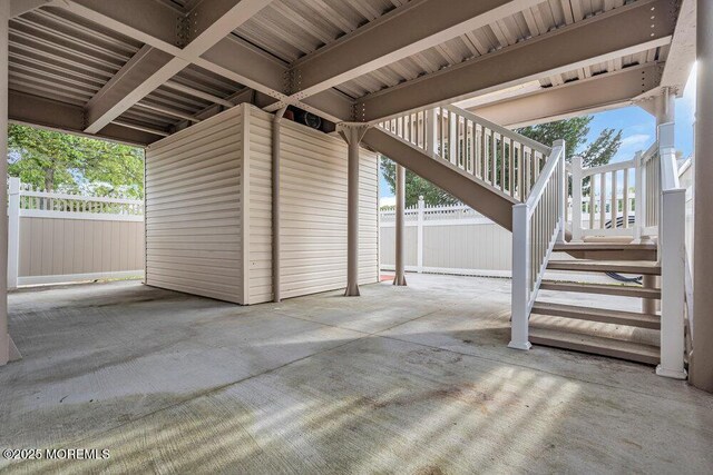 251 Genes Dr, Toms River, NJ 08753 - view of patio with fence and stairway
