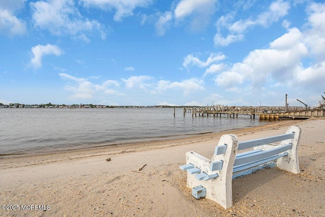251 Genes Dr, Toms River, NJ 08753 - dock with view of water and beach