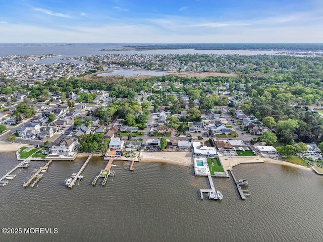 251 Genes Dr, Toms River, NJ 08753 - aerial view of property and surrounding area with a large body of water and nearby suburban area