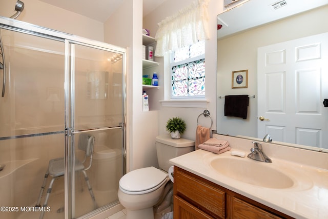 102 Clear Lake Rd, Whiting, NJ 08759 - full bath featuring toilet, a shower stall, and vanity