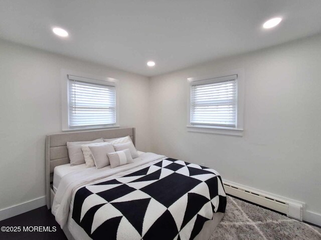22 Macedulski Ter, South Amboy, NJ 08879 - bedroom featuring baseboard heating, multiple windows, and recessed lighting