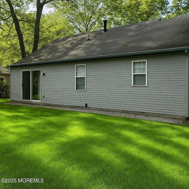 518 Petunia Ln N, Whiting, NJ 08759 - rear view of house with a lawn and a shingled roof