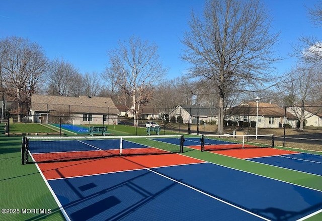 518 Petunia Ln N, Whiting, NJ 08759 - view of tennis court featuring community basketball court and fence