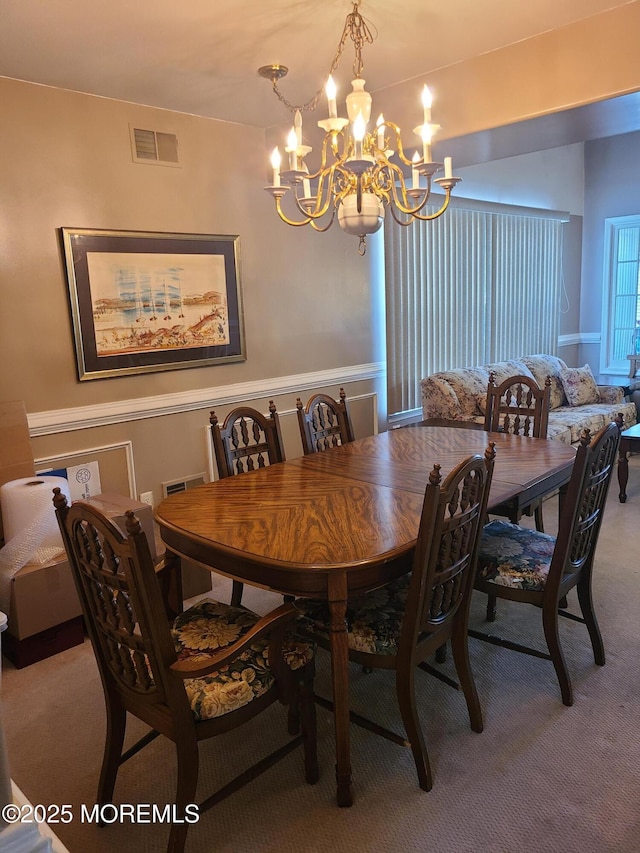 1207A Thornbury Ln Unit A, Manchester, NJ 08759 - carpeted dining area with a chandelier