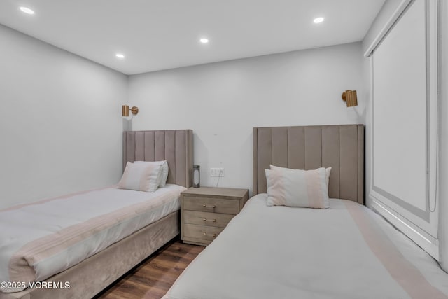 105 Shady Lane Dr, Lakewood, NJ 08701 - bedroom with dark wood-style flooring and recessed lighting