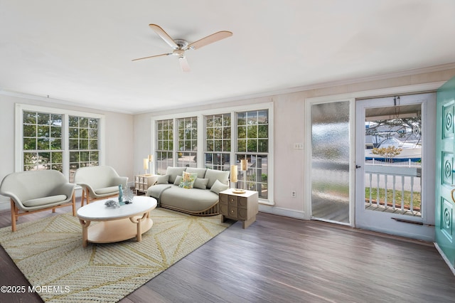 view of sunroom