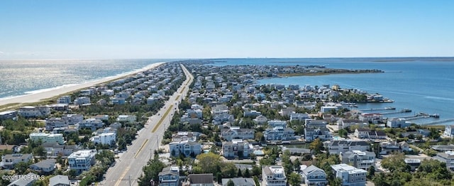 aerial view of expansive beach