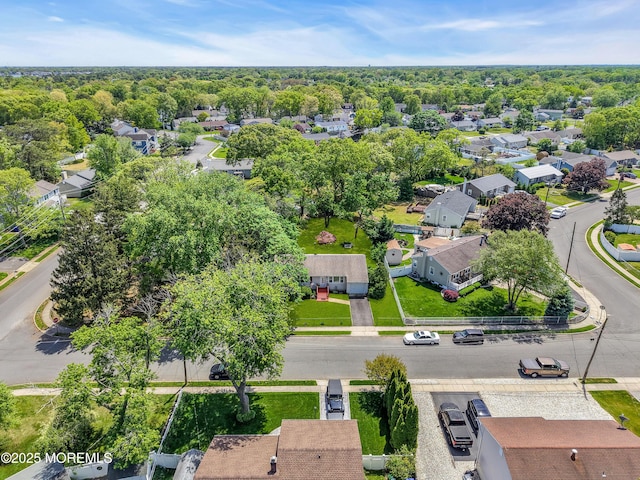 aerial view of residential area
