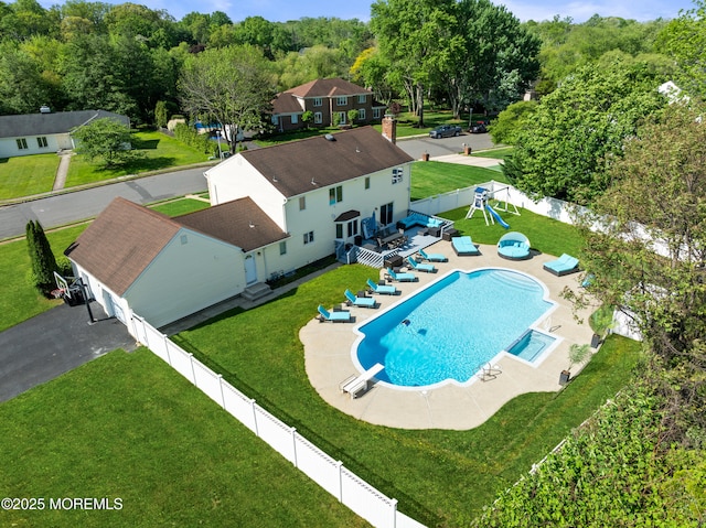 16 Bridle Dr, West Long Branch, NJ 07764 - view of pool with a patio