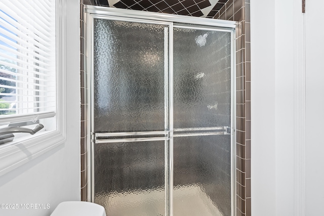 16 Bridle Dr, West Long Branch, NJ 07764 - bathroom featuring a shower stall and toilet