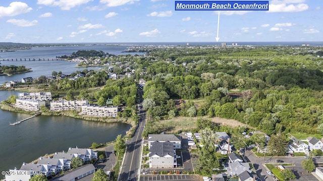 10 Bridgewaters Dr Unit 2, Oceanport, NJ 07757 - aerial overview of property's location featuring a large body of water and nearby suburban area