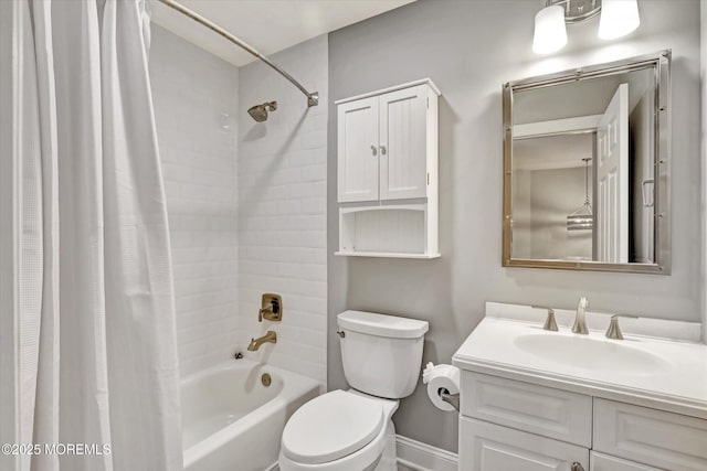6 Tower Rd, Long Branch, NJ 07740 - full bathroom featuring shower / tub combo, toilet, vanity, and baseboards