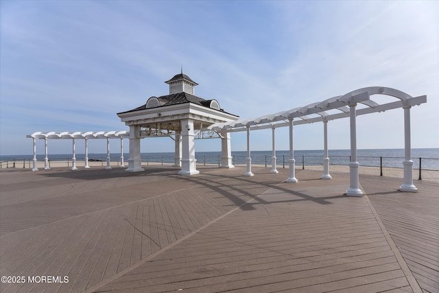 6 Tower Rd, Long Branch, NJ 07740 - view of community featuring a water view and a gazebo