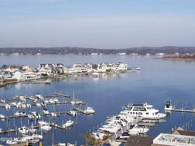 1 Channel Dr Unit 1203, Monmouth Beach, NJ 07750 - water view featuring a marina