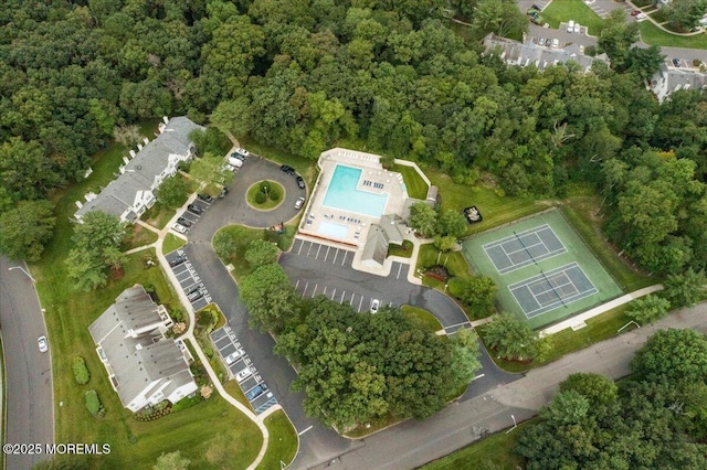 30 Chinkaberry Ct, Howell, NJ 07731 - aerial view of property's location featuring a pool area
