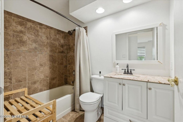 30 Chinkaberry Ct, Howell, NJ 07731 - full bathroom with toilet, vanity, and shower / bathtub combination with curtain