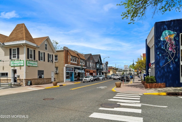 1316 Ocean Ave, Point Pleasant Beach, NJ 08742 - view of asphalt road with sidewalks, street lighting, curbs, and a residential view