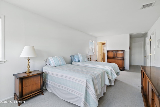 39 Patmore Rd, Brick, NJ 08724 - bedroom featuring light carpet and attic access